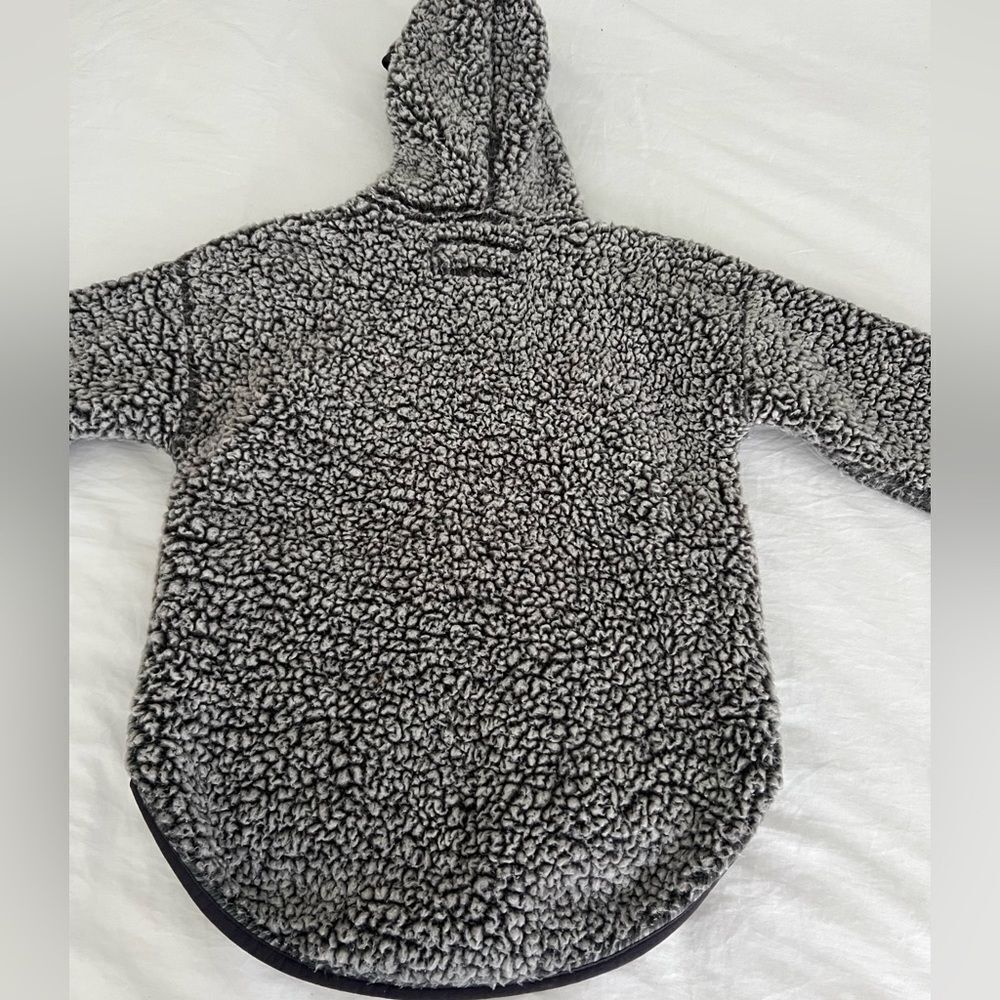 Abercrombie Kids Sherpa Pullover Hoodie gray size 11/12 kids - Picture 3 of 4